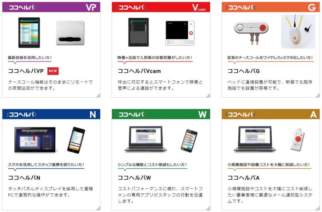 ジーコム製の介護用無線ナースコールシステム